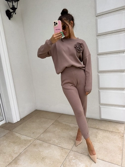 Komplet DELANI LONG – mokka N19385