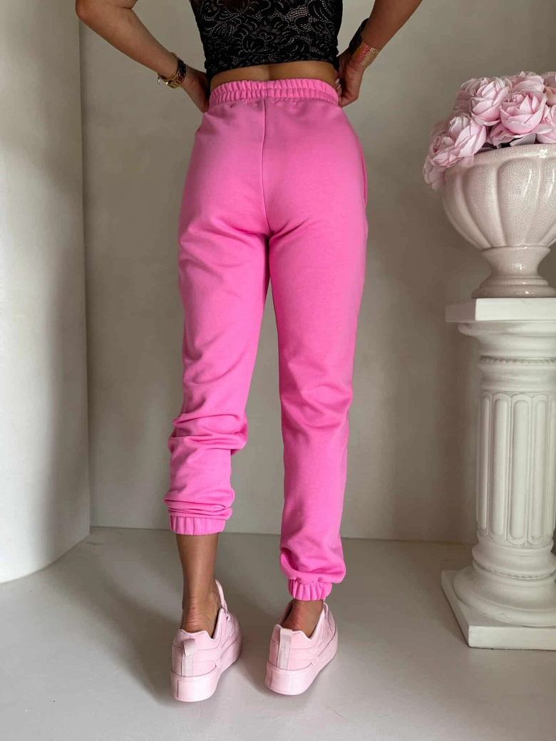 Spodnie dresowe CLASSIC - mocny róż