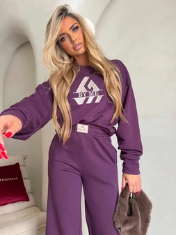 Spodnie SEVEN – śliwka