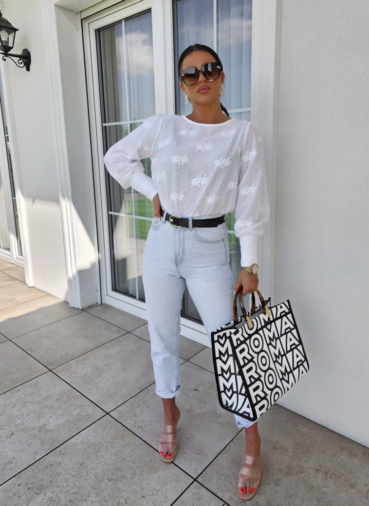 Bluzka MONICA kropeczki - ecru C18617