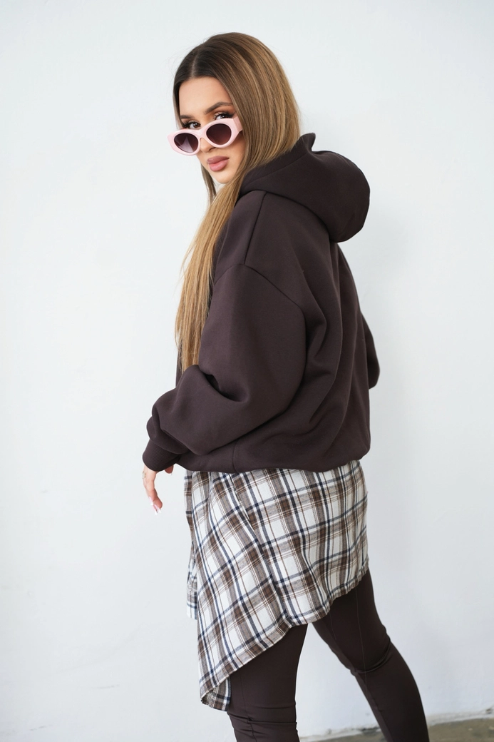 Bluza damska BG Bebe | gorzka czekolada