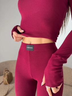 Legginsy FLOW bordo