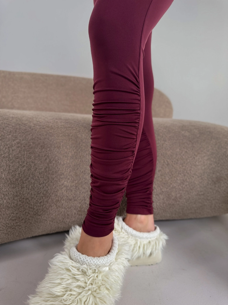 Legginsy CURVE bordo