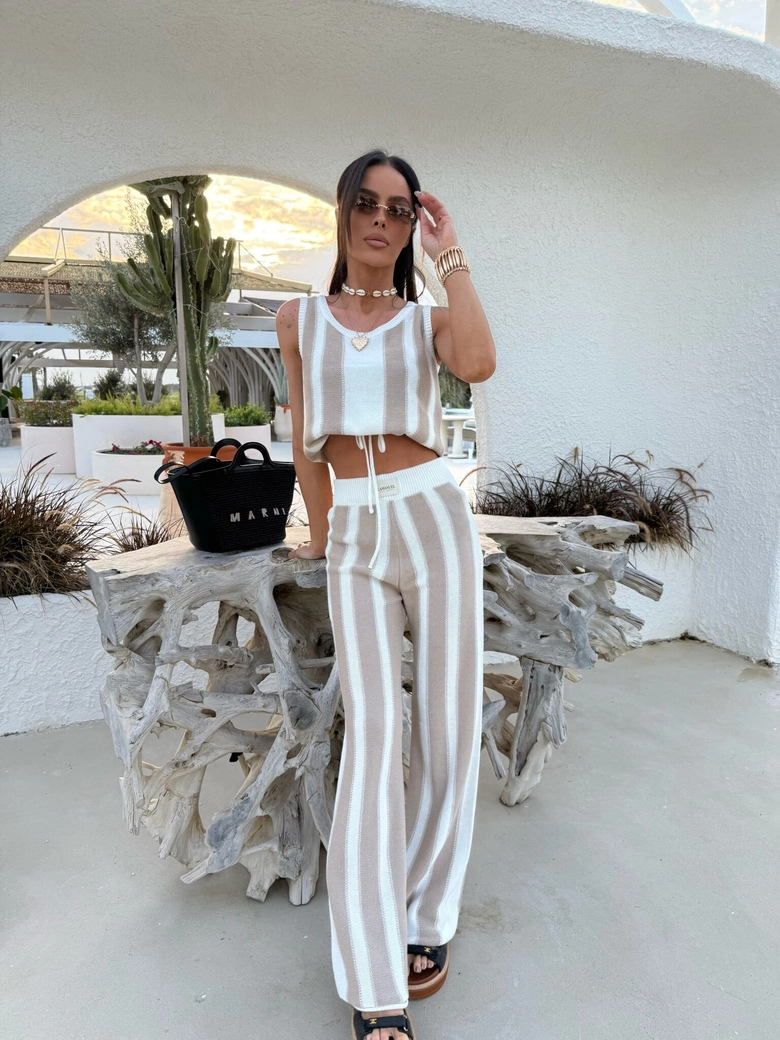 Komplet SANDY ecru/beż