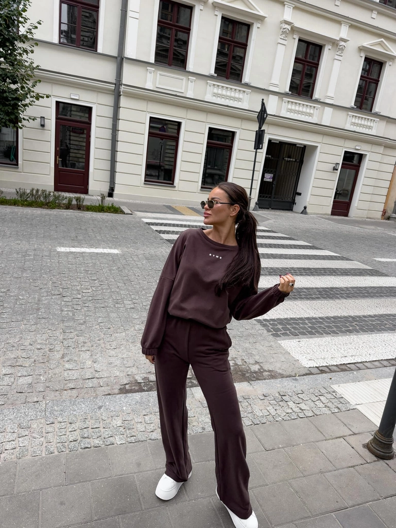 Komplet SYDNEY - czekoladowy