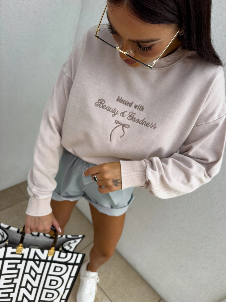 Bluza GOODNESS - jasny beż