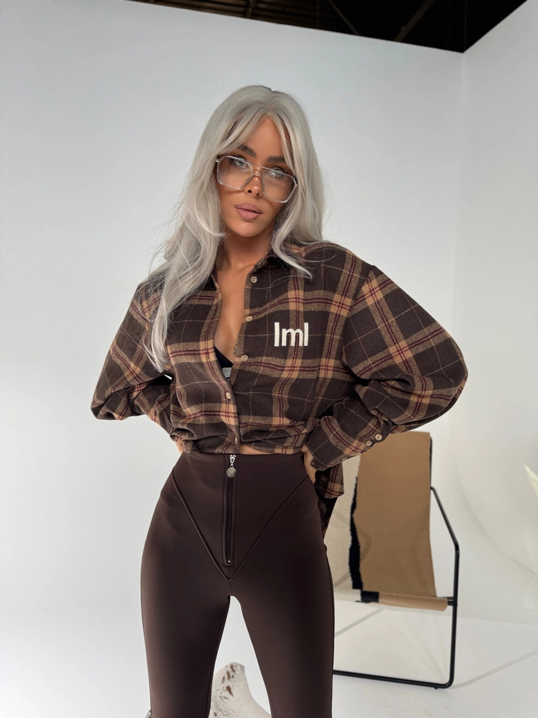 Spodnie NORTH czekolada