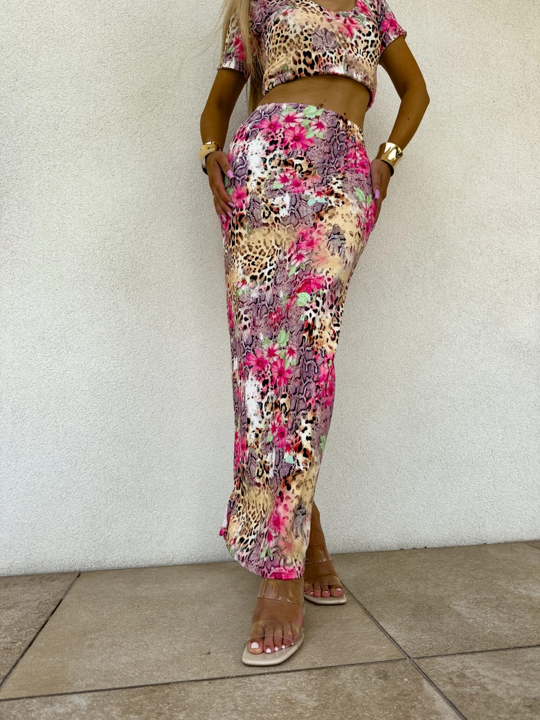 Spódnica VOGUE print pantera – multicolor