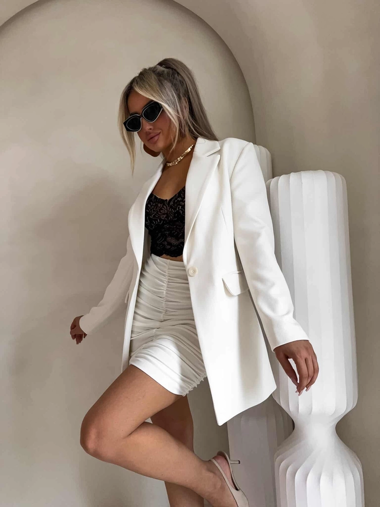 Marynarka LONG – ecru