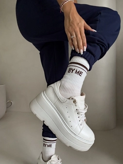 Skarpetki STRIPE – ecru