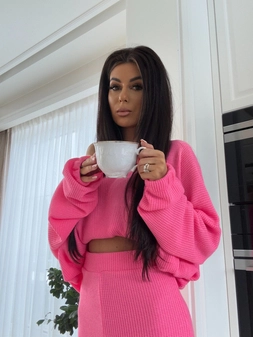 Komplet ANGEL - cukierkowy róż