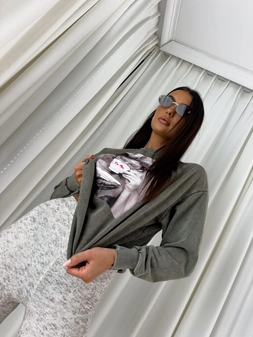 Dekatyzowana bluza ROLLER - khaki