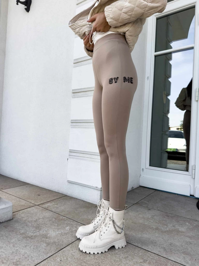 Legginsy WOW - beżowe