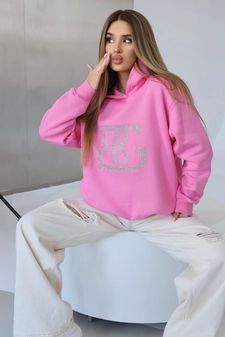 Bluza damska BG Diamond | róż