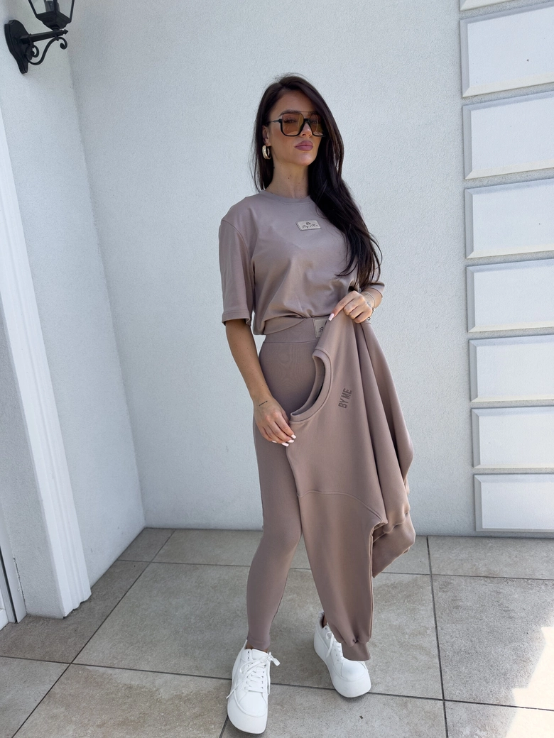 T-SHIRT COTTON - mokka