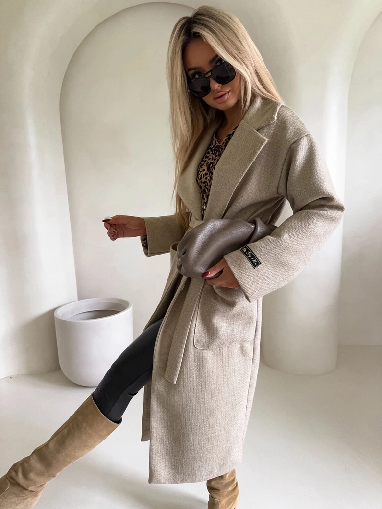 Płaszcz BOSS – beżowy