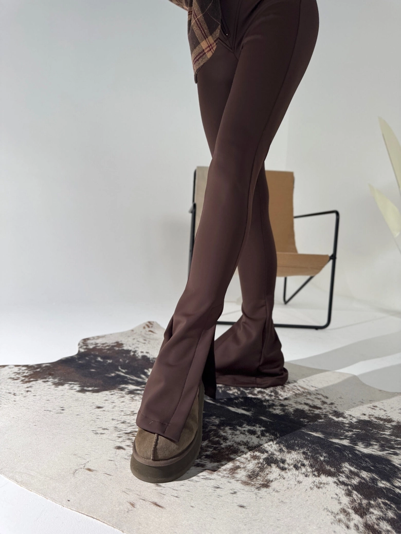 Spodnie NORTH czekolada