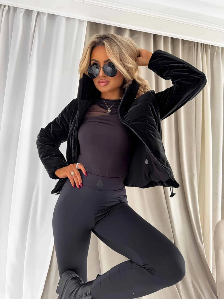 Kurtka VESTE II – czarno-różowa