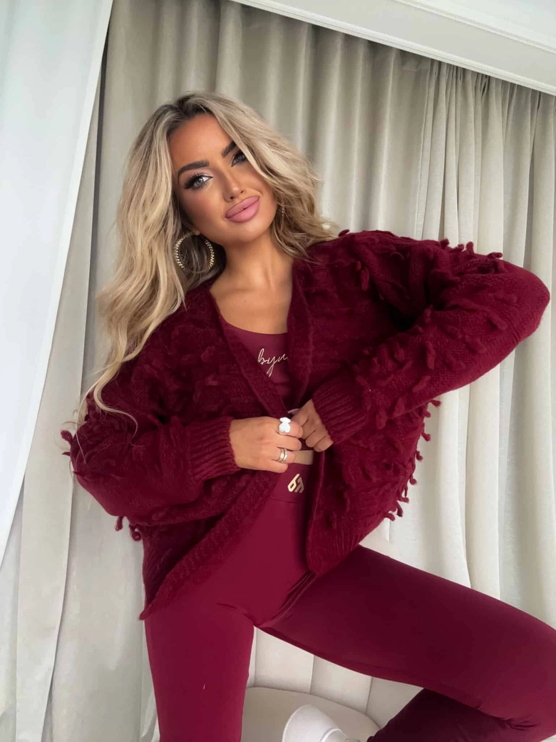 Sweter LIZZY – bordowy