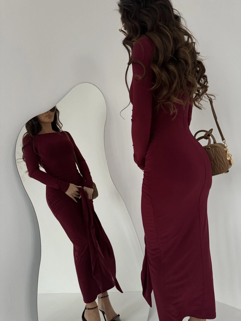 Sukienka SAINT bordo A18437