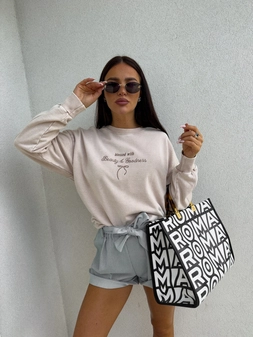 Bluza GOODNESS - jasny beż