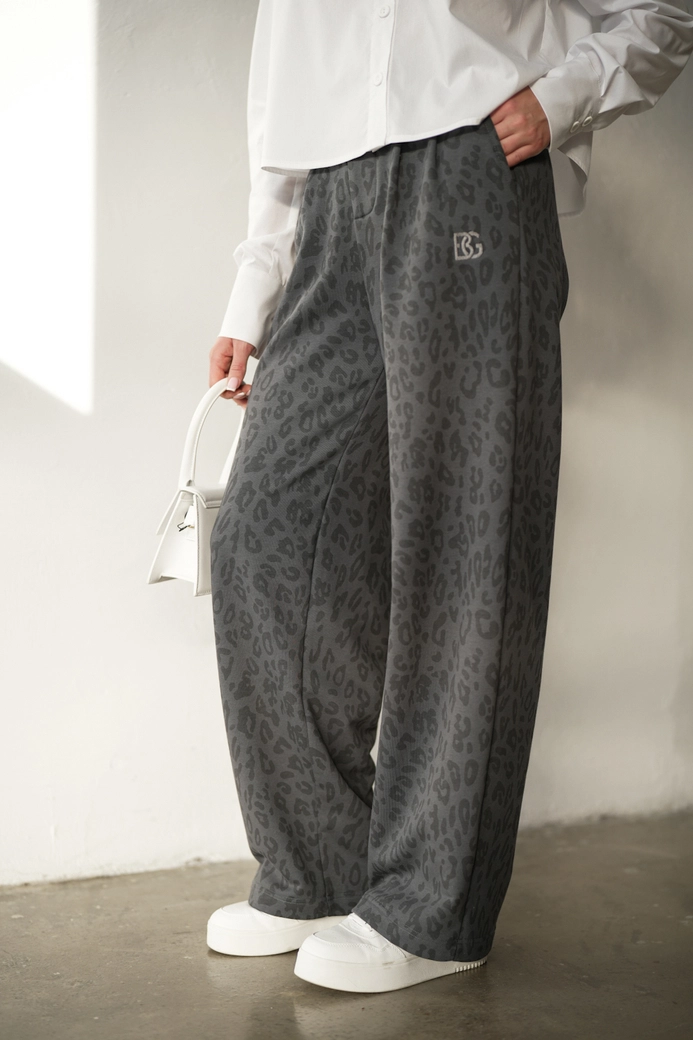 Spodnie damskie BG Mariah | grafit (print) T18504