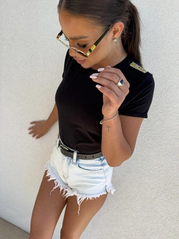 T-shirt pagon DIAMOND- czarny C17642