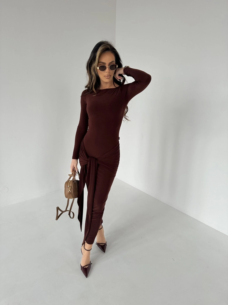 Sukienka SAINT brąz A18439