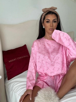 Piżamka CHRISTMAS DOSTĘPNE OD 28.11- różowa