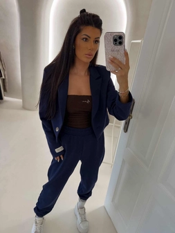 Spodnie dresowe CLASSIC - granatowe