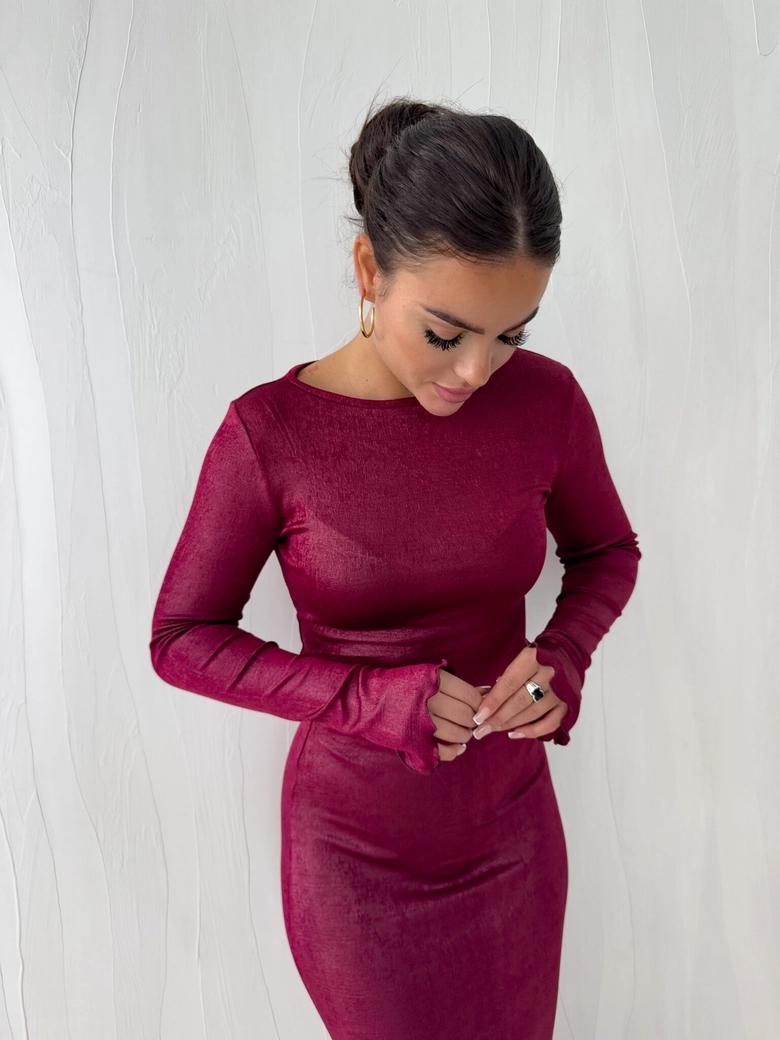 Bluzka SHY Diamond - bordowa C18979