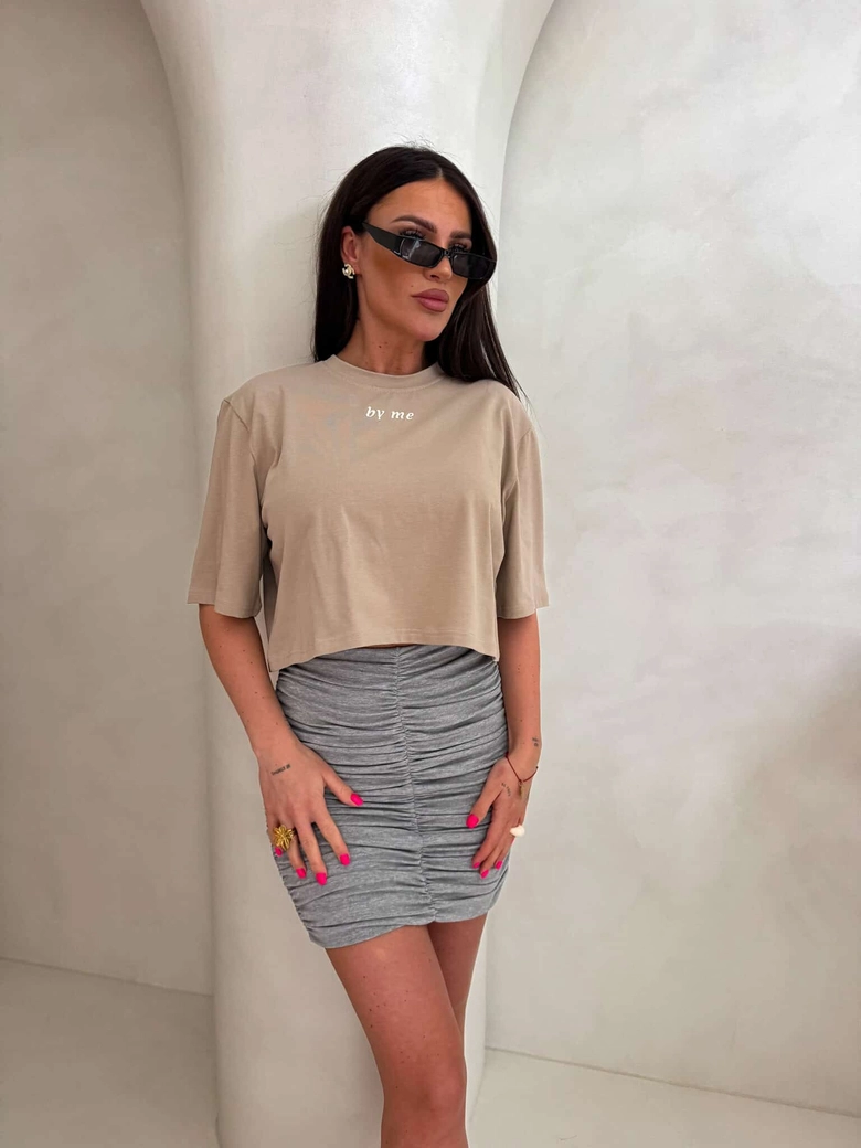 Spódnica MARSZCZONA – szara