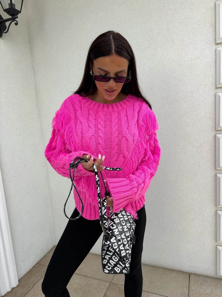 Sweter INDIANA - barbi róż