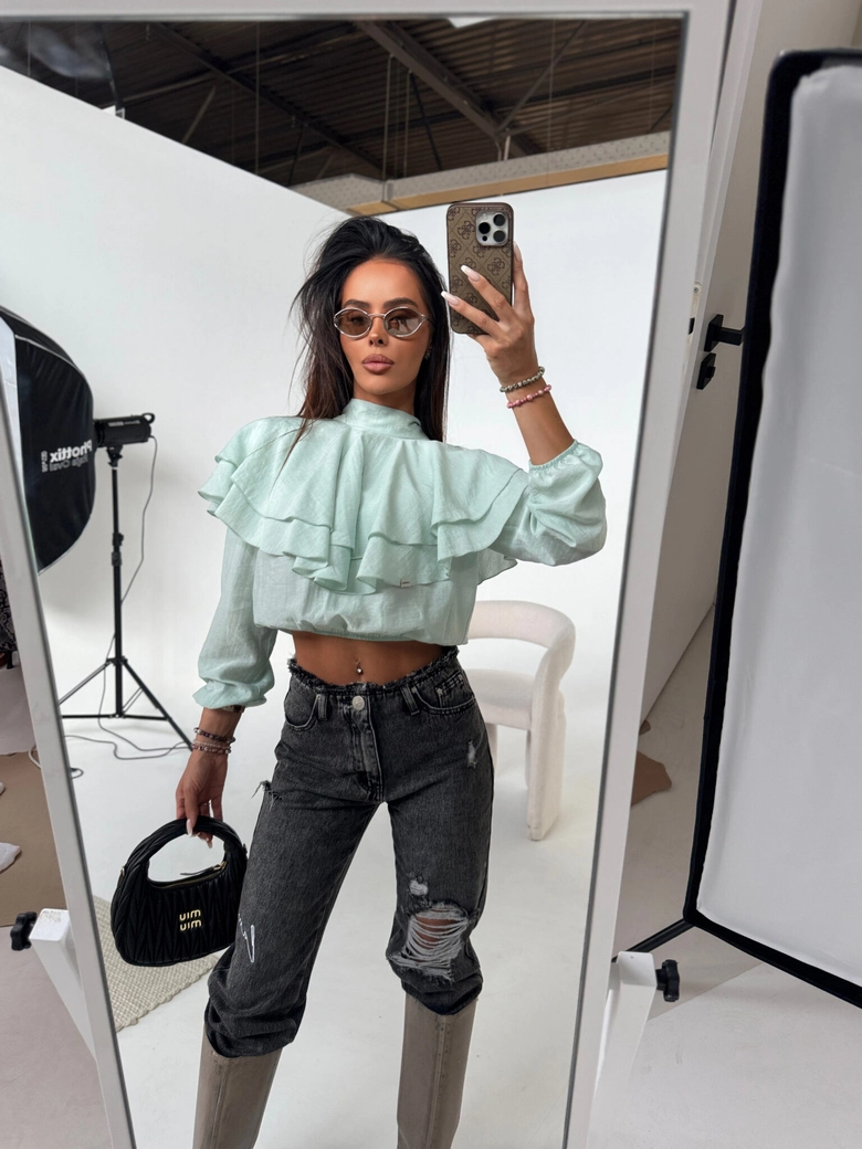 Koszula QUEEN szałwia