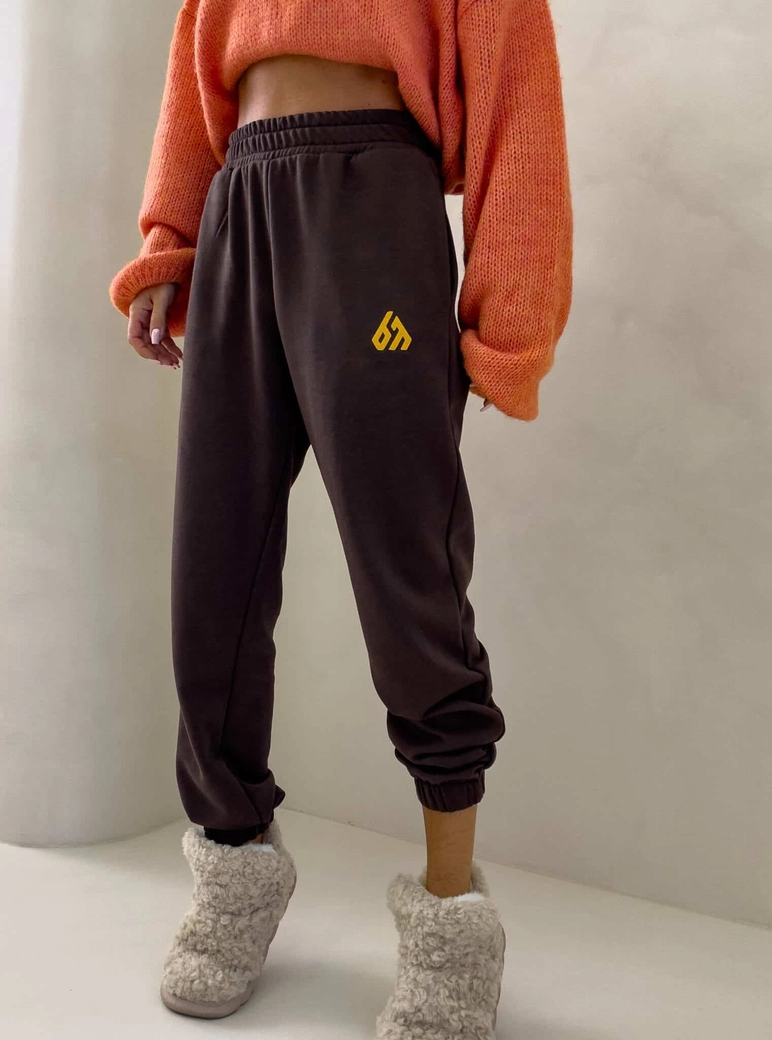 Spodnie DUO – czekoladowe