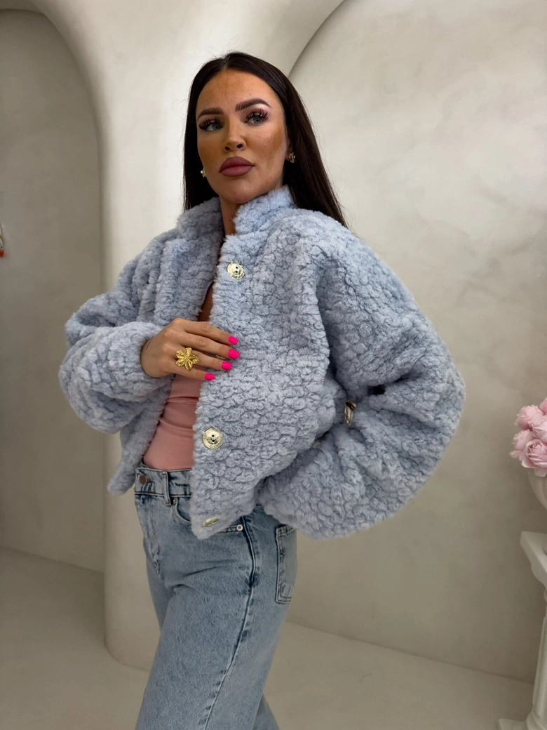 Kurtka bomberka CLOUDY – baby blue