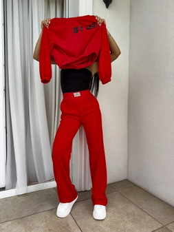 Spodnie SEVEN – czerwone