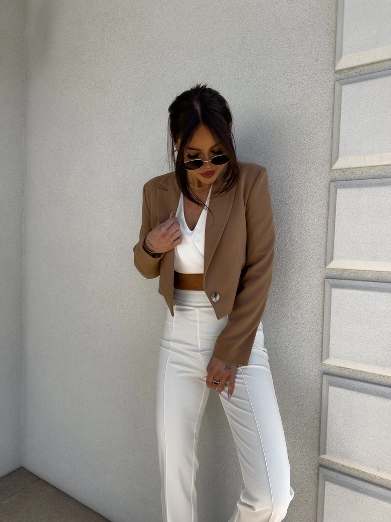 Marynarka SLIM - camel