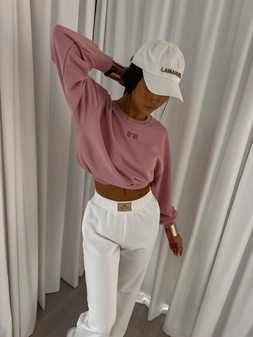 Bluza COTTON - brudny róż