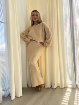 Komplet WINTER - jasny beż N18989