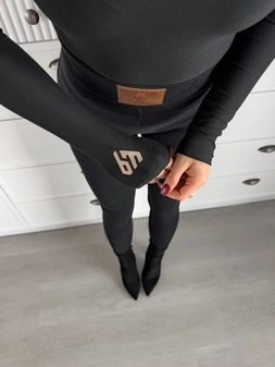 Legginsy COTTON - czarne G18542