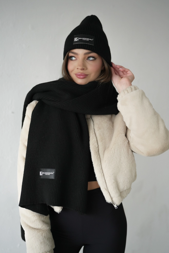 Czapka BG Teddy | czarny K17958