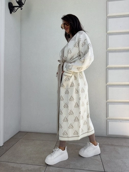 Kardigan płaszcz ANDREA – ecru