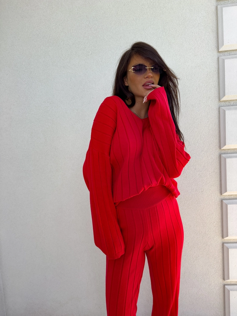 Komplet CANDICE – czerwony