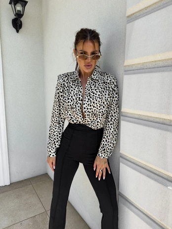 Koszula JACKSON print – panterka O17123