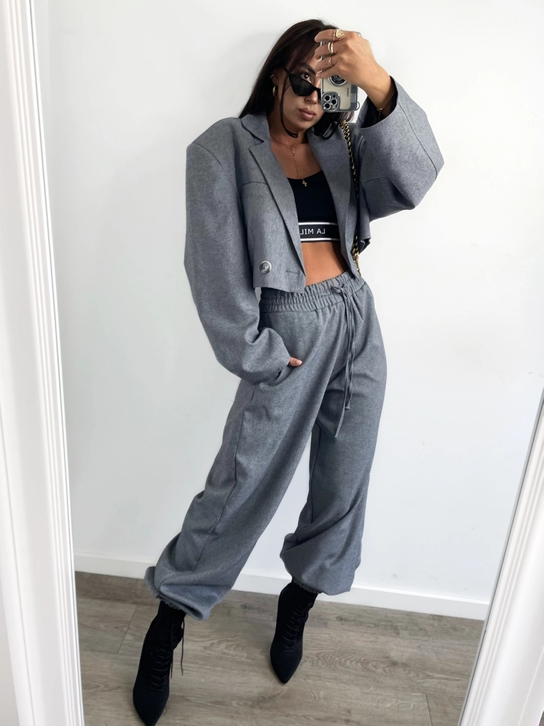 Spodnie pumpy grafitowe Harley T15664