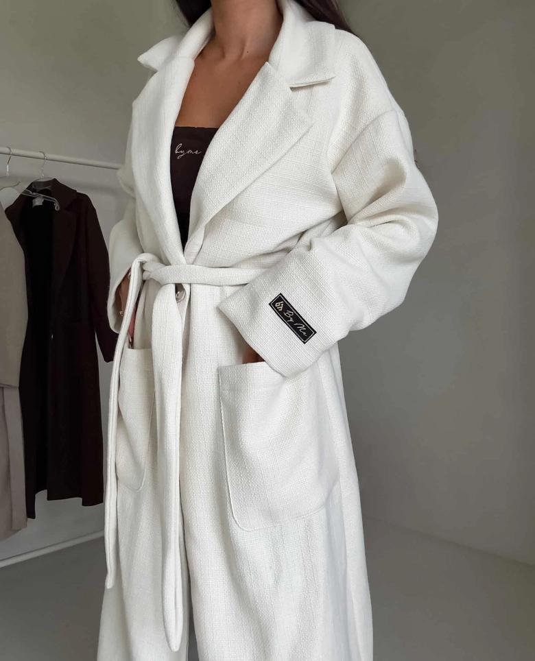 Płaszcz BOSS – ecru