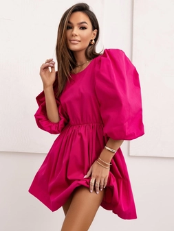 Sukienka amarantowa Doris A10891