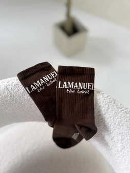 Skarpety LABEL czekolada