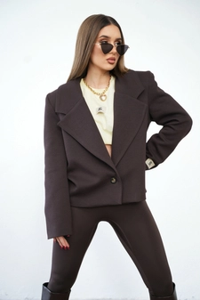 Marynarka damska BG Tiffany | gorzka czekolada